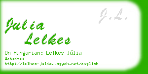 julia lelkes business card